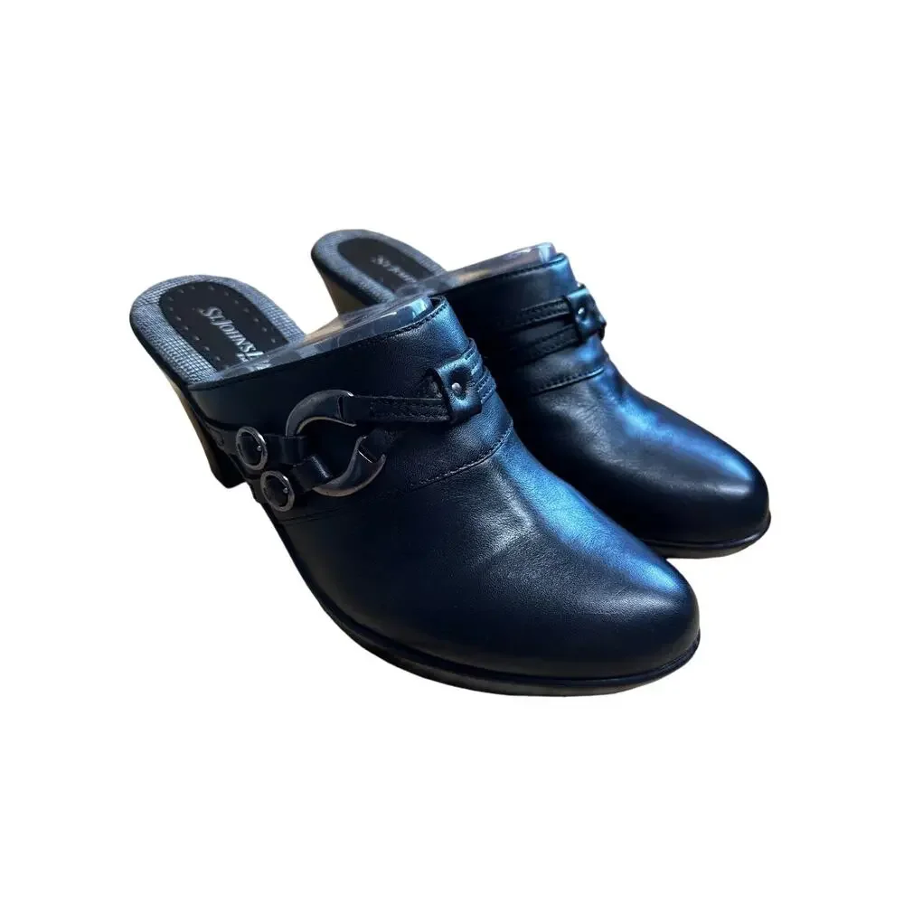 St John’s Bay Black Mule Clogs New, Never Worn Size 10